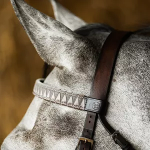 PANNBAND SHARKTOOTH VELVET GRÅ