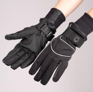 RIDHANDSKAR SOFTSHELL SVART