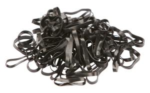 GUMMIBAND SILIKON 500ST SVARTA