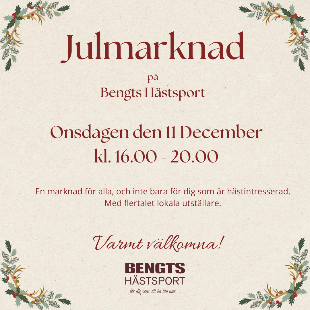 Julmarknad på Bengts Hästsport