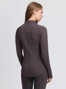 TRÖJA HERITAGE BORG ZIP COCOA
