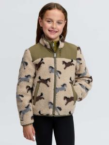 FLEECEJACKA MINI THEO WILLOW GREEN