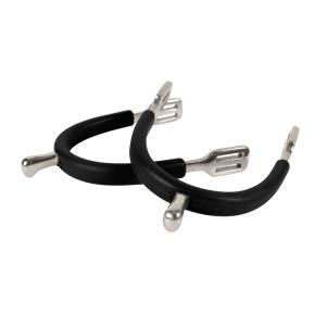 SPORRE GUMMIKLÄDD BARN 15 MM SVART