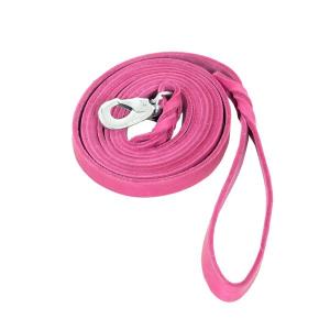 HUNDKOPPEL LÄDER SOFT 10MM/300CM ROSA