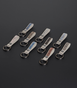 NYCKELRING CRYSTAL GREY