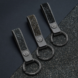 NYCKELRING CRYSTAL GREY