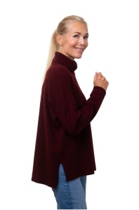 TRÖJA POLO KLASSISK BORDEAUX