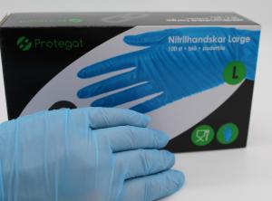 ENGÅNGSHANDSKE NITRIL L 100ST