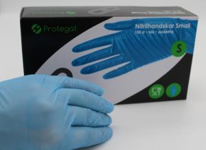 ENGÅNGSHANDSKE NITRIL S 100ST
