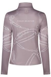 SHIRT ZIP PRINT ASH MAUVE
