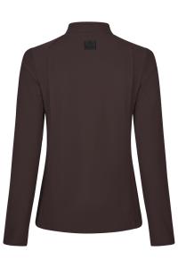 SHIRT ZIP RIP CHOCOLATE BROWN
