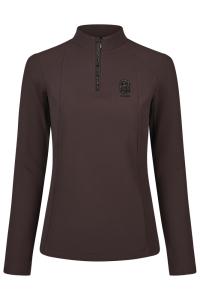 SHIRT ZIP RIP CHOCOLATE BROWN