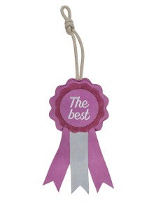 HÄSTLEKSAK PRISROSETT ROSA