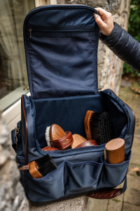 GROOMING BAG SIGNATURE NAVY