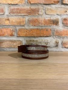 BÄLTE CROCO 85 CM BRUN/PEACH