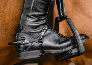 SPORREMMAR BIOTHANE GLOSSY 45 CM SVART