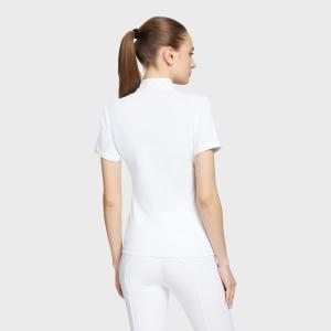 TÄVLINGSBLUS JULIA INTARSIA WHITE