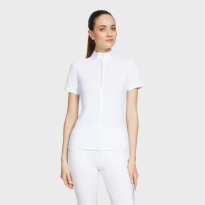 TÄVLINGSBLUS JULIA INTARSIA WHITE