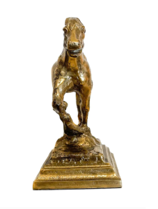 STATY HORSE ANTIQUE GOLD