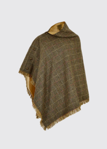 PONCHO WOOL HAZELWOOD TISTLE