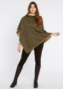 PONCHO WOOL HAZELWOOD TISTLE