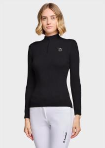 TRÖJA LIDIA 1/2 ZIP BLACK