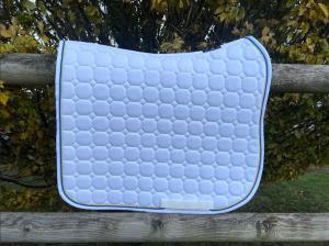 DRESSYRSCHABRAK OCTAGON VITT-BLÅ/GUL