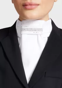 PLASTRON CRYSTAL INTARSIA SILVER