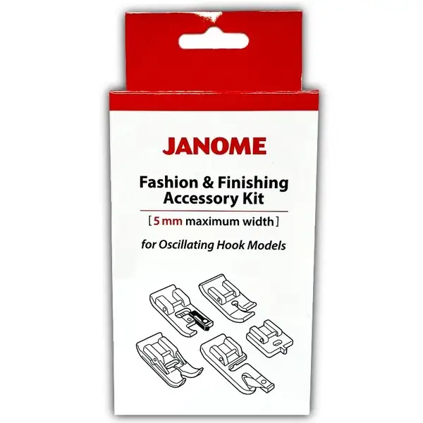 Fashion & Finishing Accessory Kit som ingår vid köp av Janome 1522