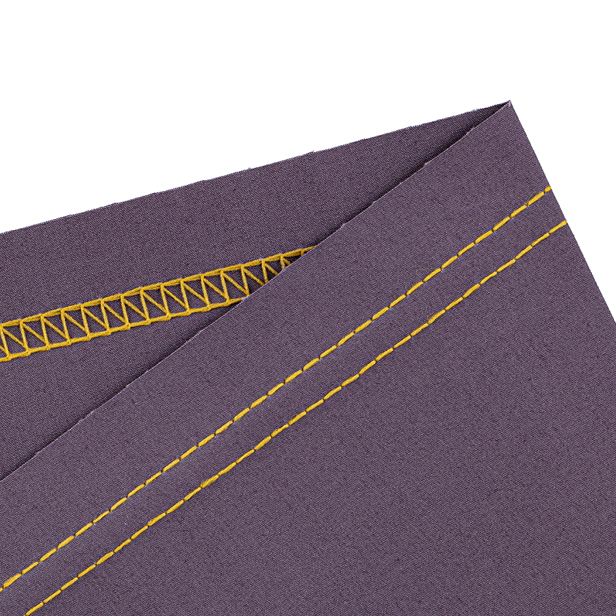 3-trådig täcksöm bred