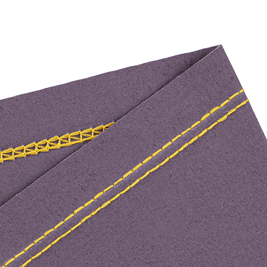 3-trådig täcksöm smal