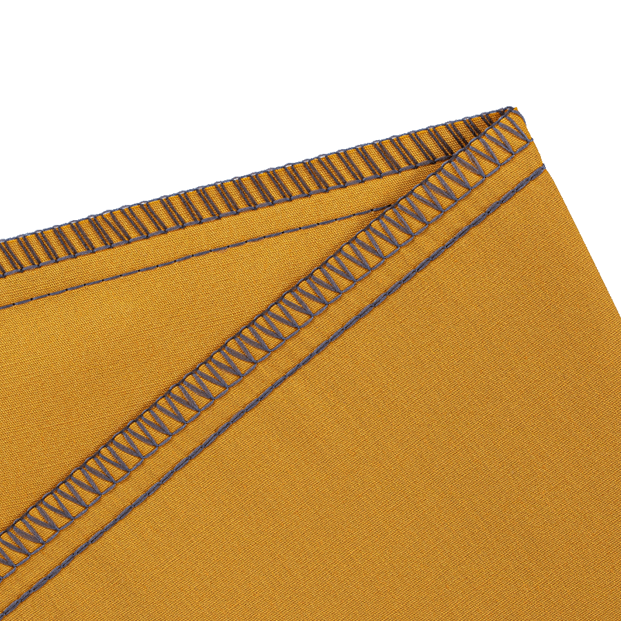 Overlock- och coversömmar sydda med Baby Lock Aspire