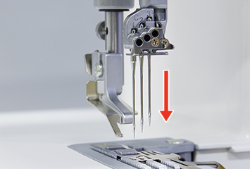 Vertikala nålar och industriella gripare Baby Lock Aspire