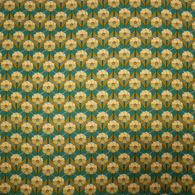 Chevron grön Bickington Viskos Liberty Fabrics