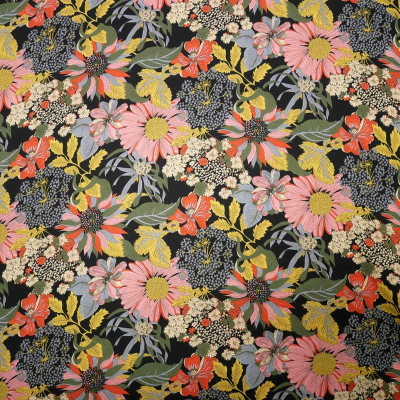 Angelica Garla svart Bickington Viskos Liberty Fabrics