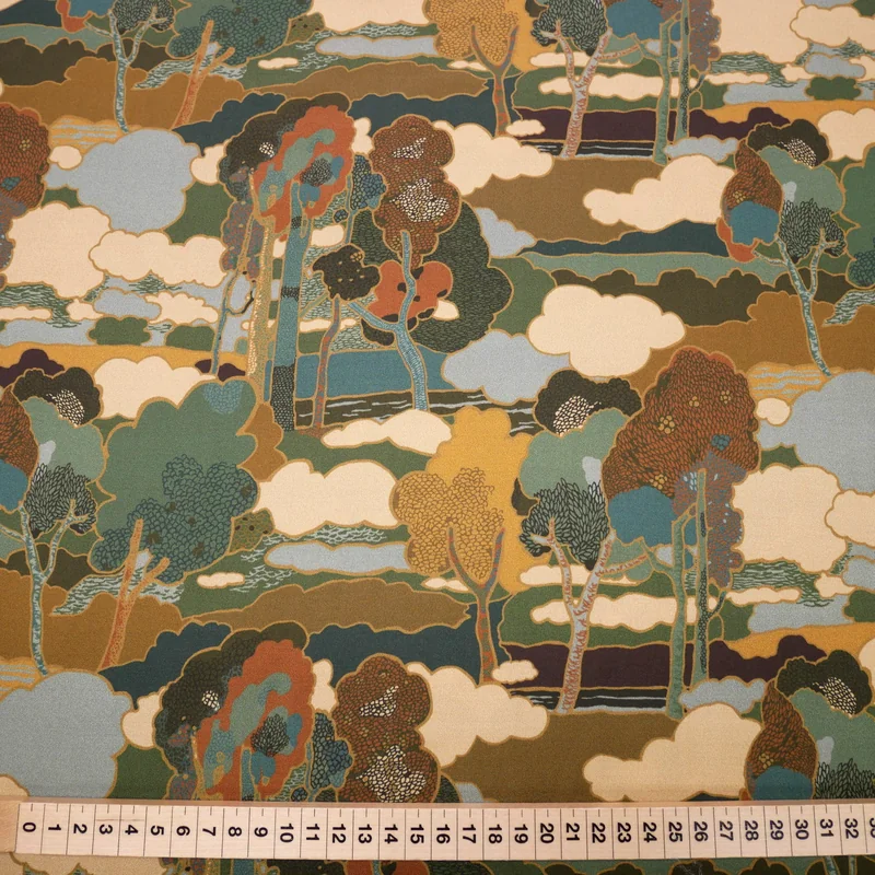 Prospect Road skogsgrön Bickington Viskos Liberty Fabrics