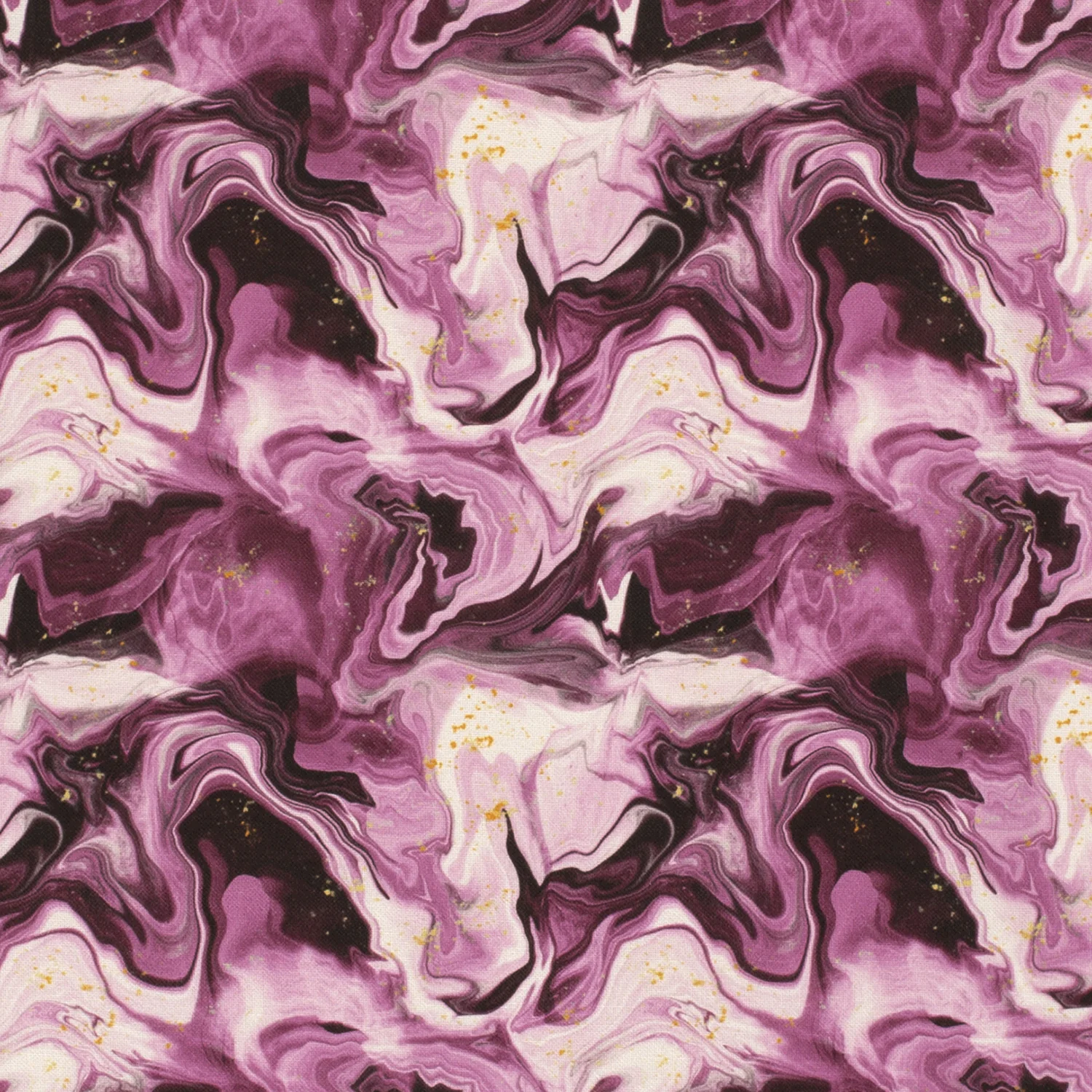 Canvas - Rosa Marmorering med Guldstänk