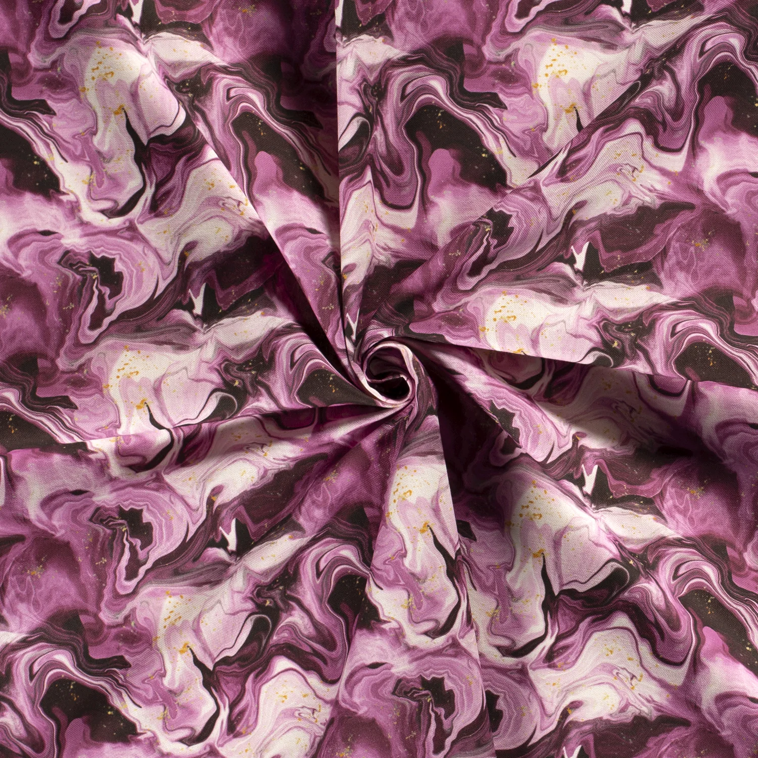 Canvas - Rosa Marmorering med Guldstänk