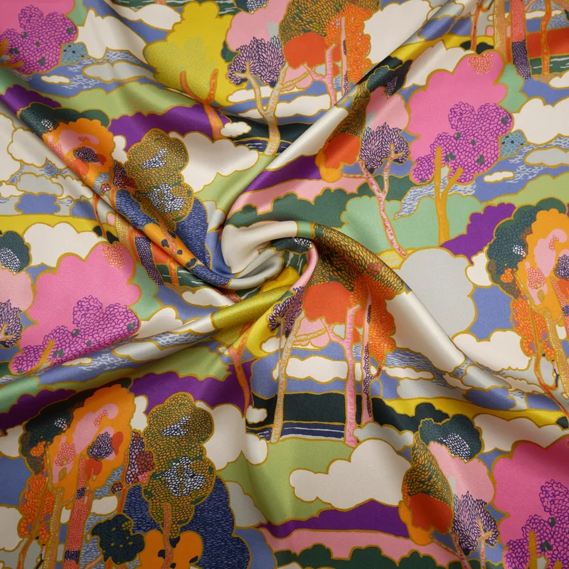 Prospect Road flerfärgad Belgravia Silke Liberty Fabrics