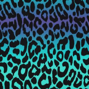 French terry Leopard Grön