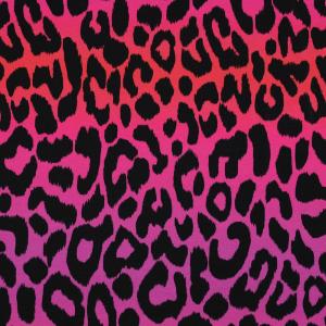 French terry Leopard Rosa