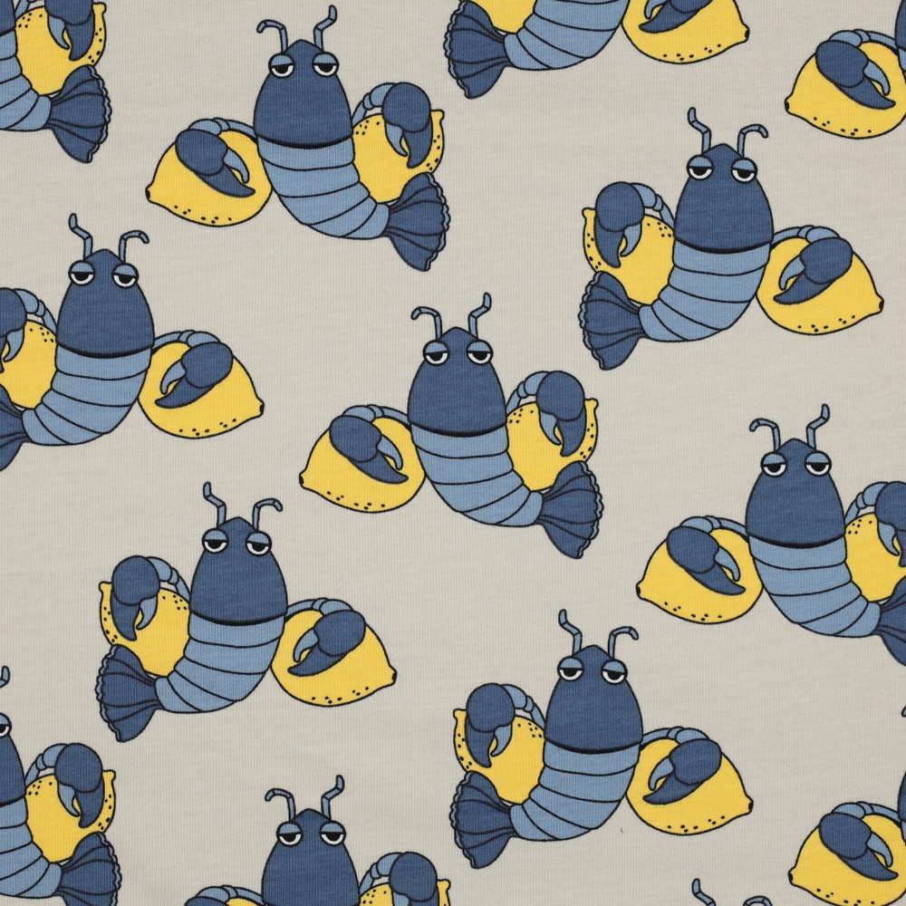 French terry Cool Lobsters Sand