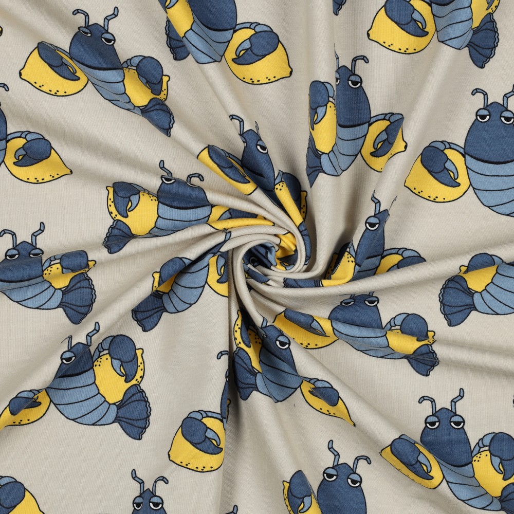 French terry Cool Lobsters Sand