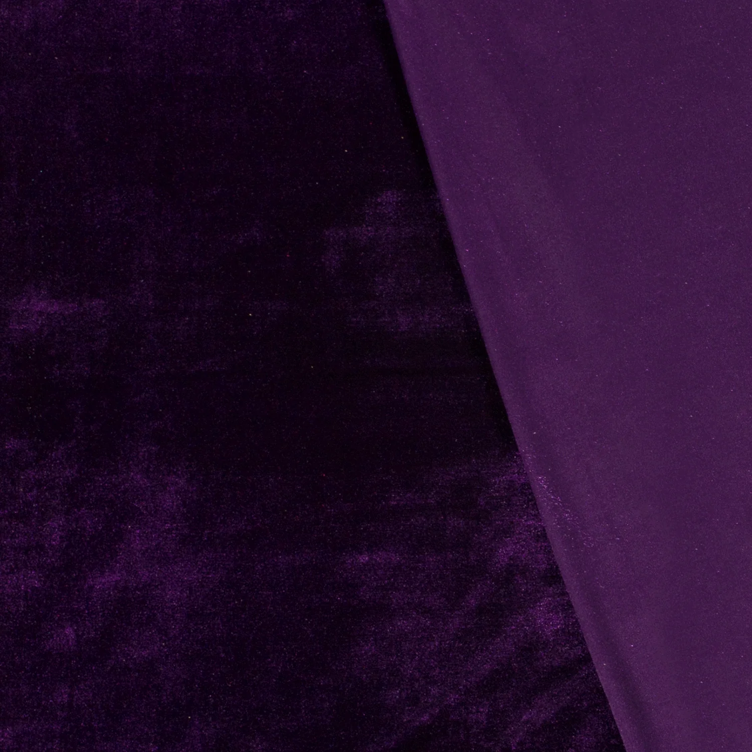 Stretchsammet mörklila, 275 g/m²