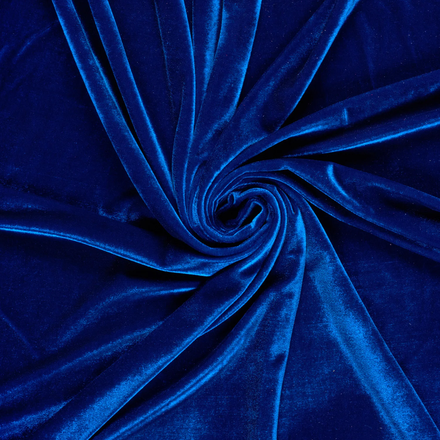 Stretchsammet royalblå, 275 g/m²