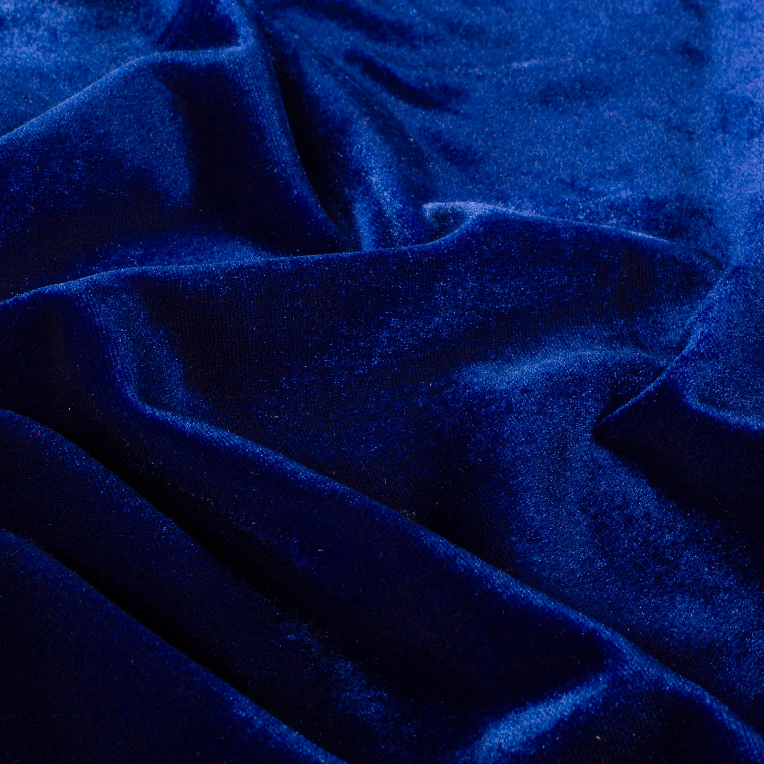 Stretchsammet royalblå, 275 g/m²
