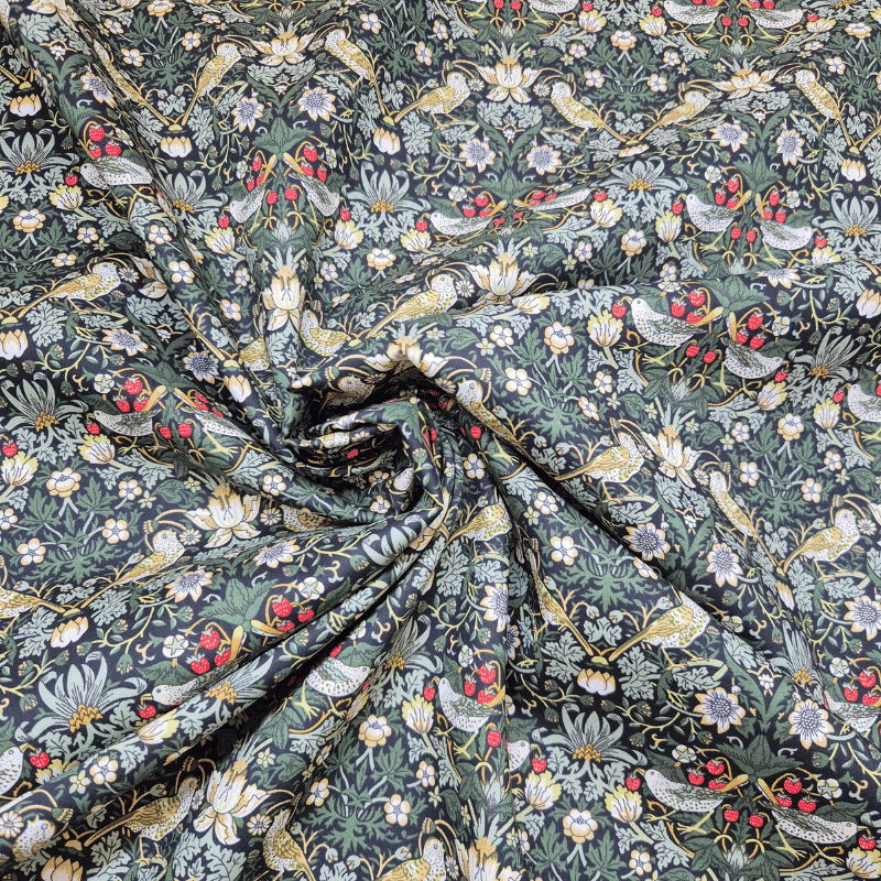 Strawberry Thief grön Tana Lawn™ Liberty Fabrics