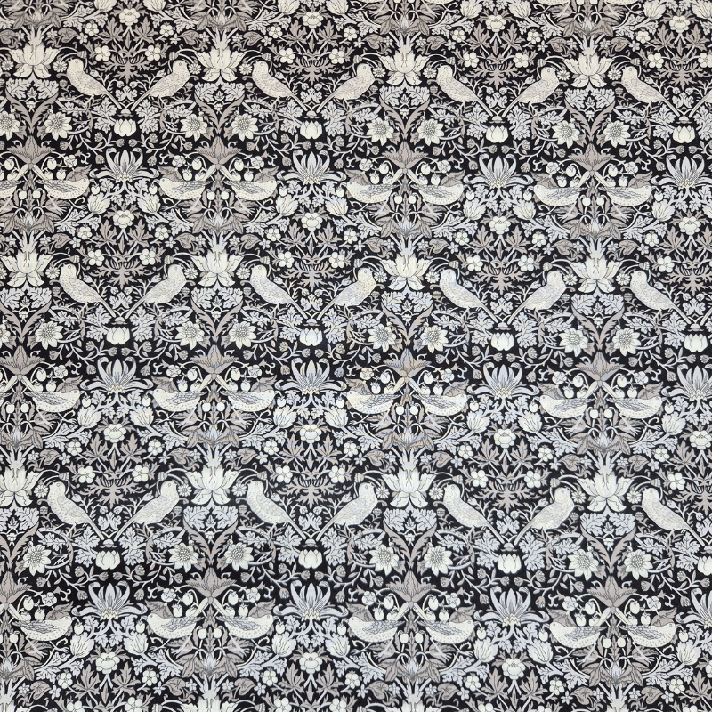 Strawberry Thief svart Tana Lawn™ Liberty Fabrics