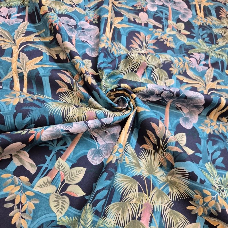 Tropical marinblå Tana Lawn™ Liberty Fabrics