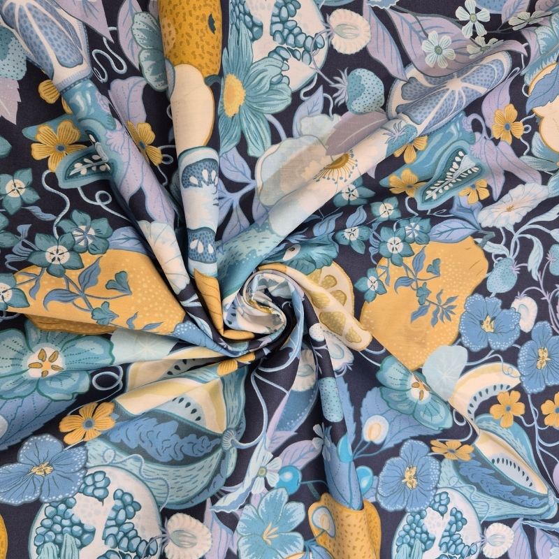 Jillie blå Tana Lawn™ Liberty Fabrics